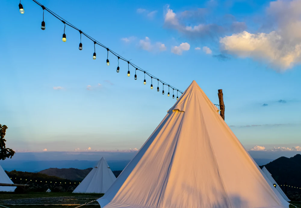 luxe pyramid tent