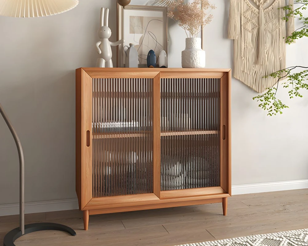 glass front sideboard